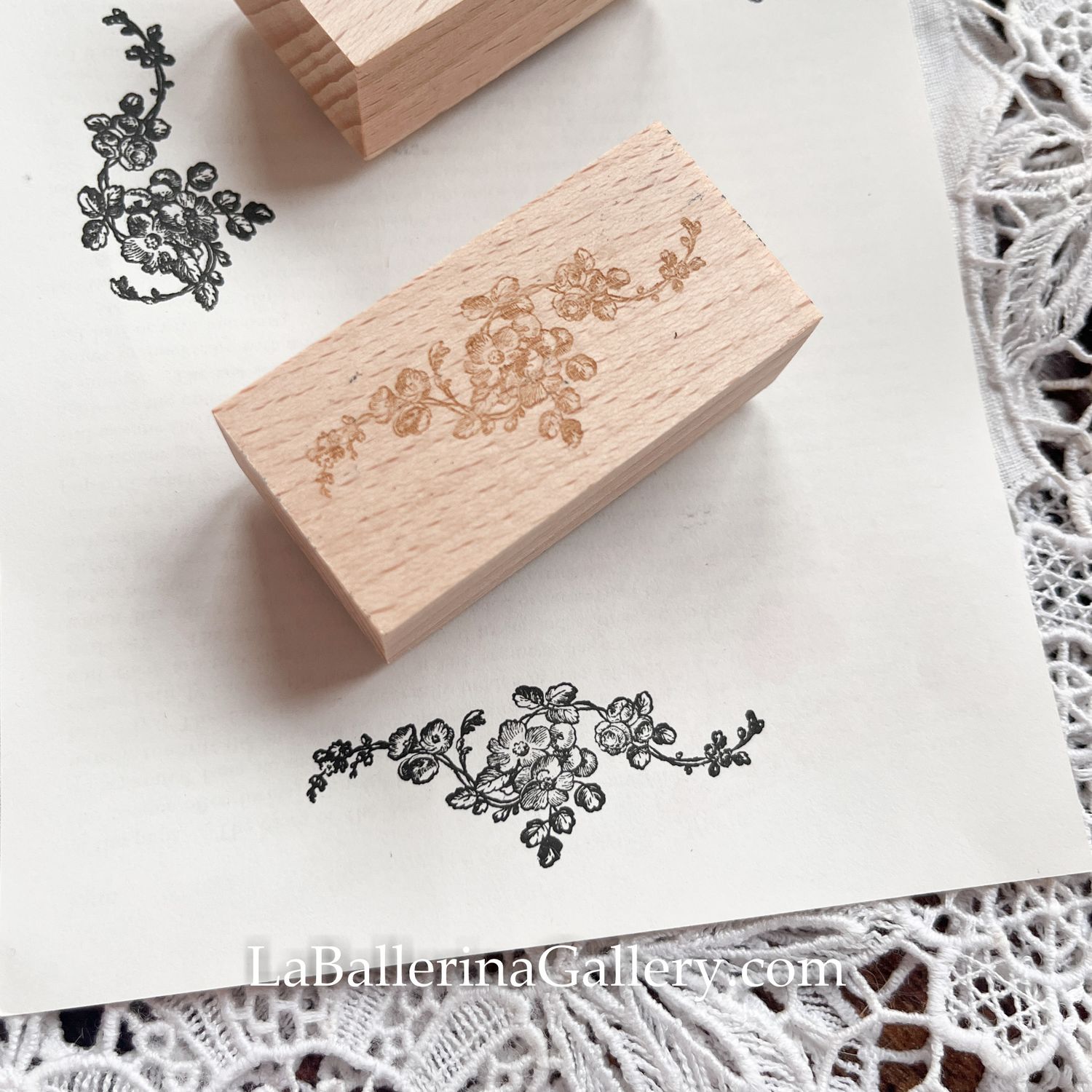 Rose Swags Vines french Vintage Wooden Rubber Stamp Junk Journal Scrapbook Planner gift stationery