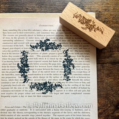Rose Swags Vines french Vintage Wooden Rubber Stamp Junk Journal Scrapbook Planner gift stationery