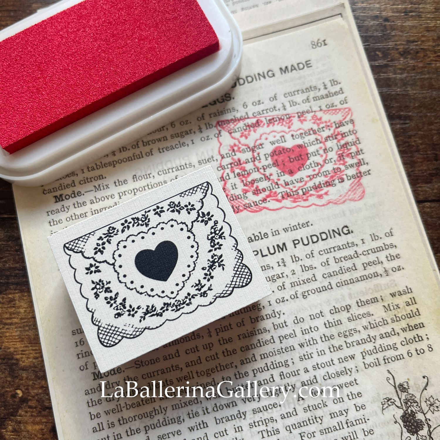 Love letter Florentine Stamp Vintage Wooden Rubber Stamp Junk Journal Scrapbook Planner gift stationery