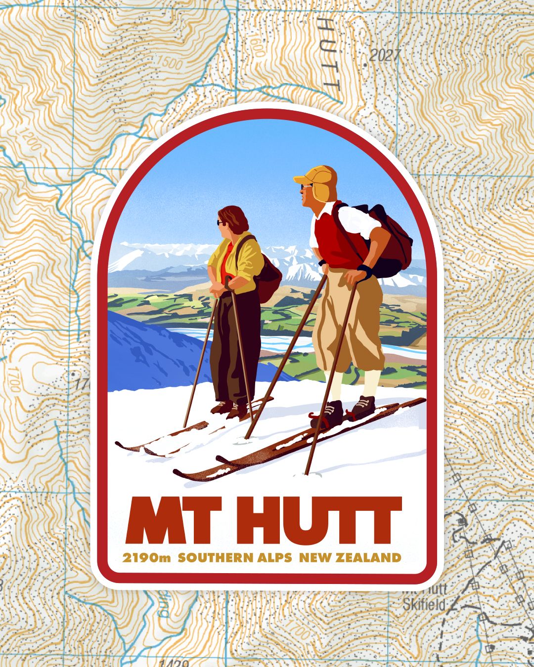 Mt Hutt Sticker 82 x 59