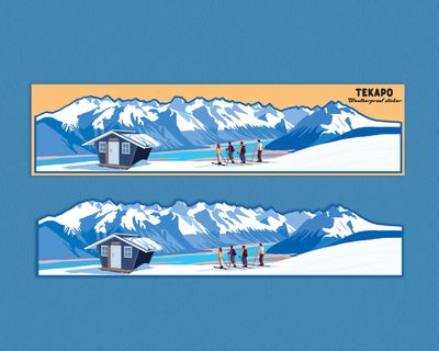 Tekapo Weatherproof Panorama sticker