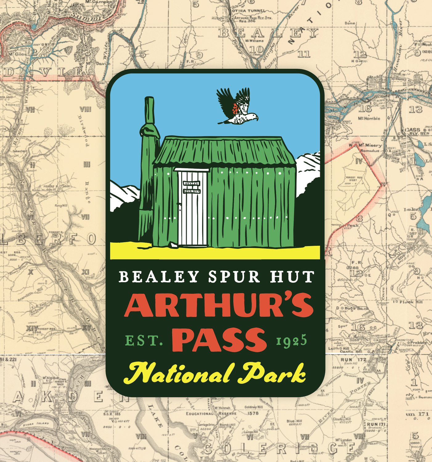 Arthur&#39;s Pass Sticker