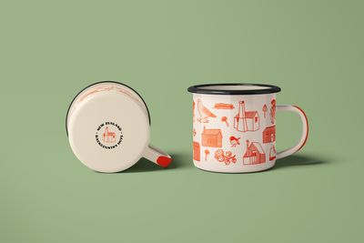 Backcountry Huts enamel mug