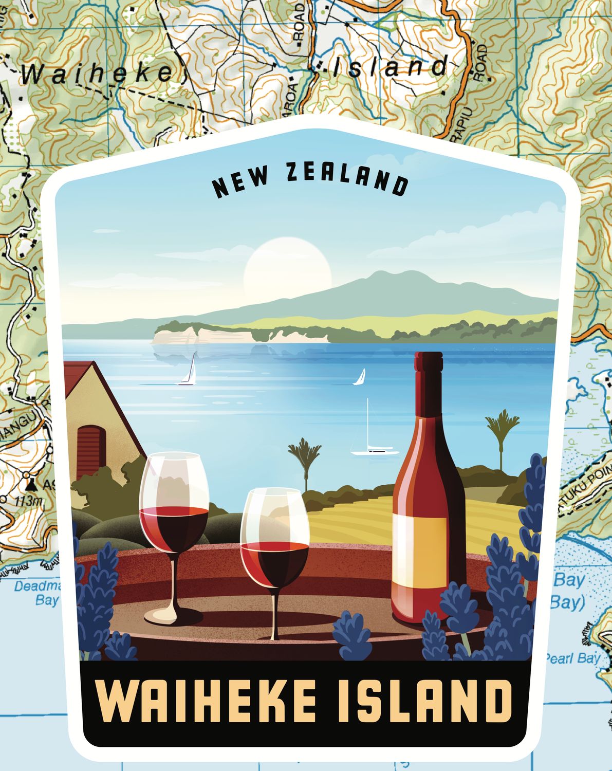 Waiheke Island sticker
