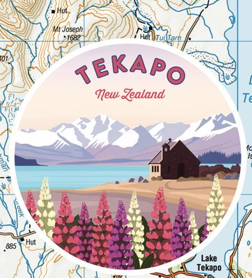 Tekapo sticker