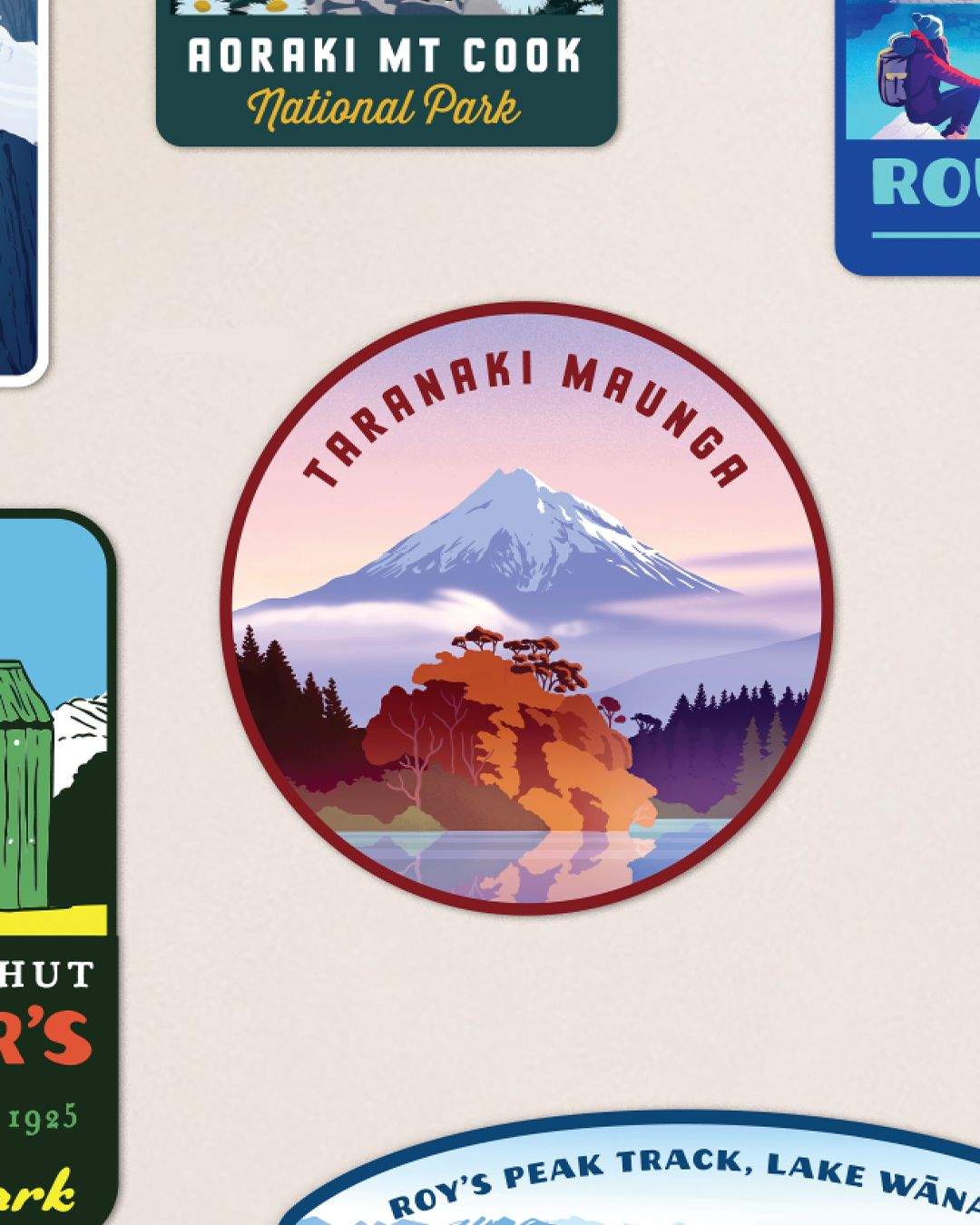 Taranaki Maunga fridge magnet
