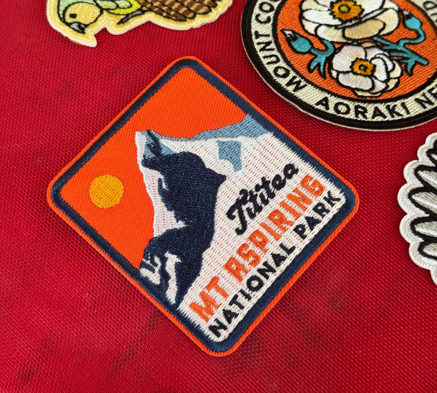 Mt Aspiring Tititea iron-on patch