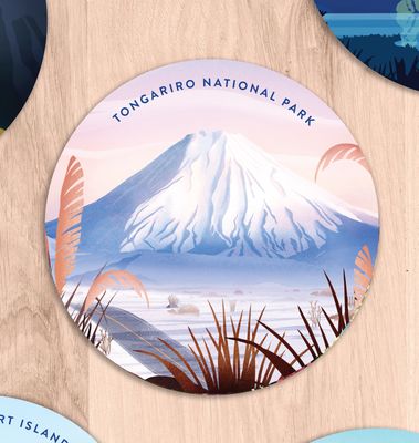 Tongariro National Park cork coaster