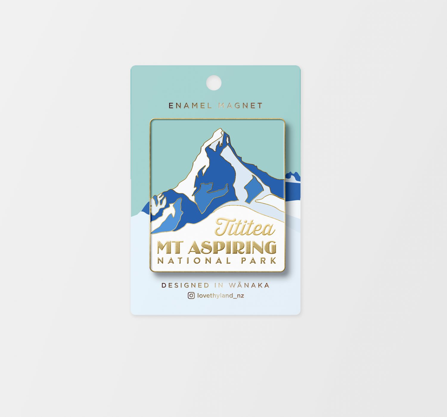 Tititea Mt Aspiring National Park enamel magnet