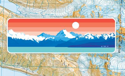 Aoraki Panorama sticker
