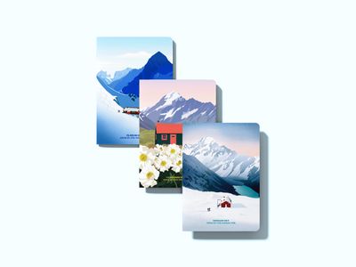 Aoraki Mt Cook National Park Notebook set