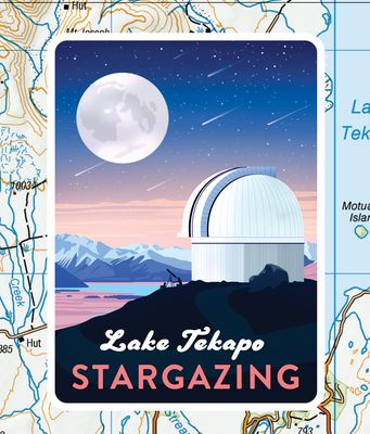 Lake Tekapo Stargazing sticker