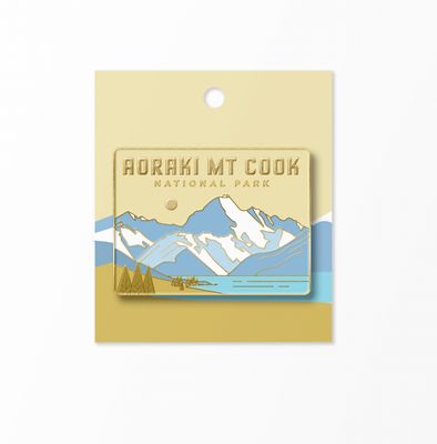 Aoraki Mt Cook NP enamel magnet