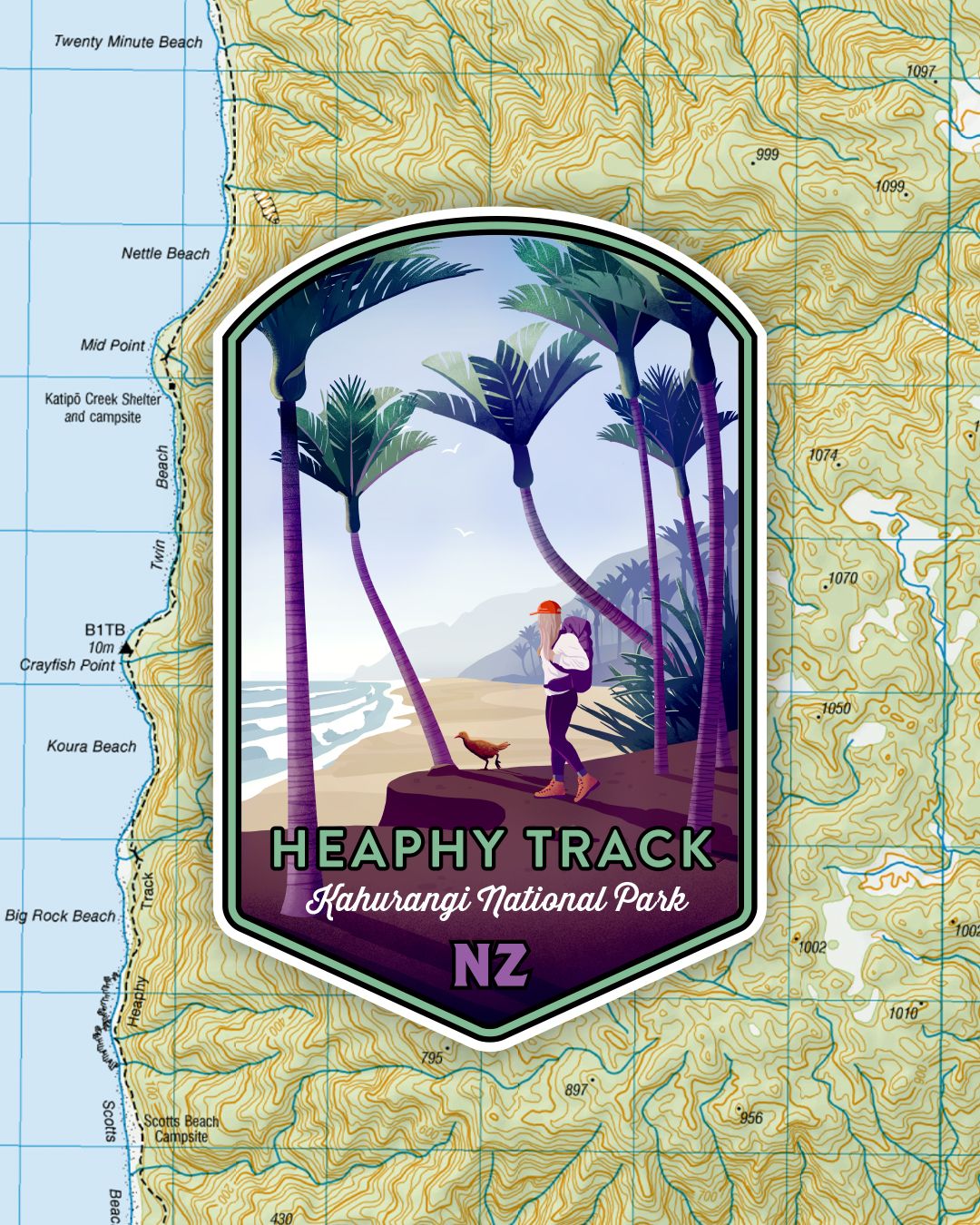 Heaphy Track Sticker