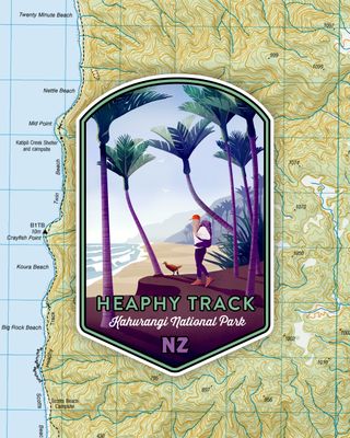 Heaphy Track Sticker