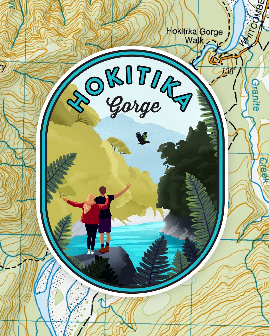 Hokitika Gorge Sticker