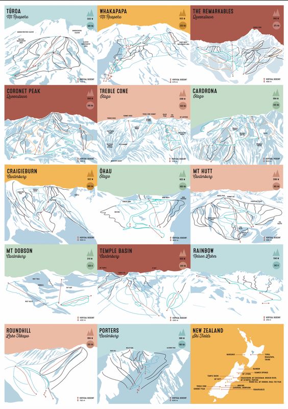 NZ Ski Maps