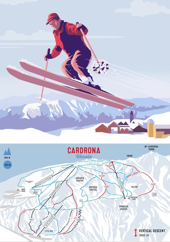 Cardrona Ski Map