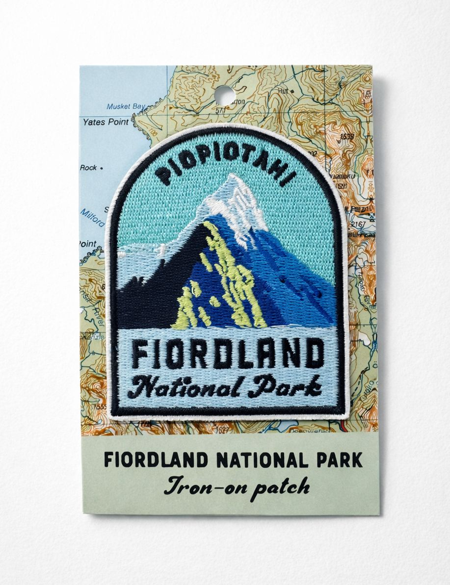 Fiordland iron-on patch