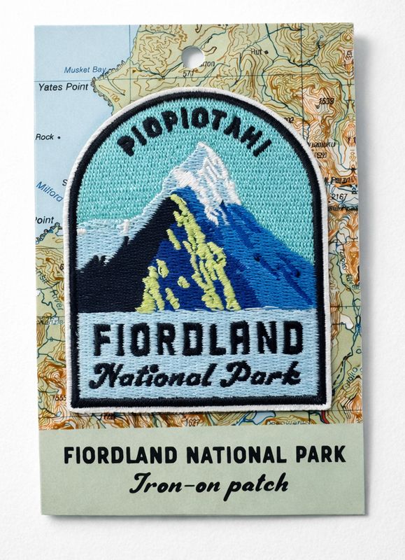Fiordland iron-on patch