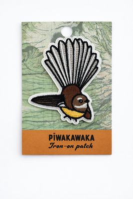 Pīwakawaka Fantail Iron-on patch