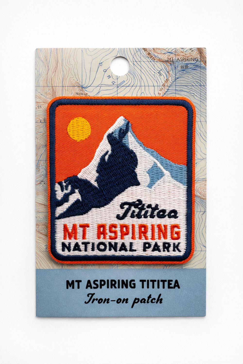 Mt Aspiring Tititea iron-on patch
