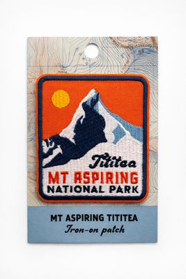 Mt Aspiring Tititea iron-on patch