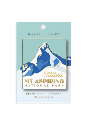 Tititea Mt Aspiring National Park enamel magnet