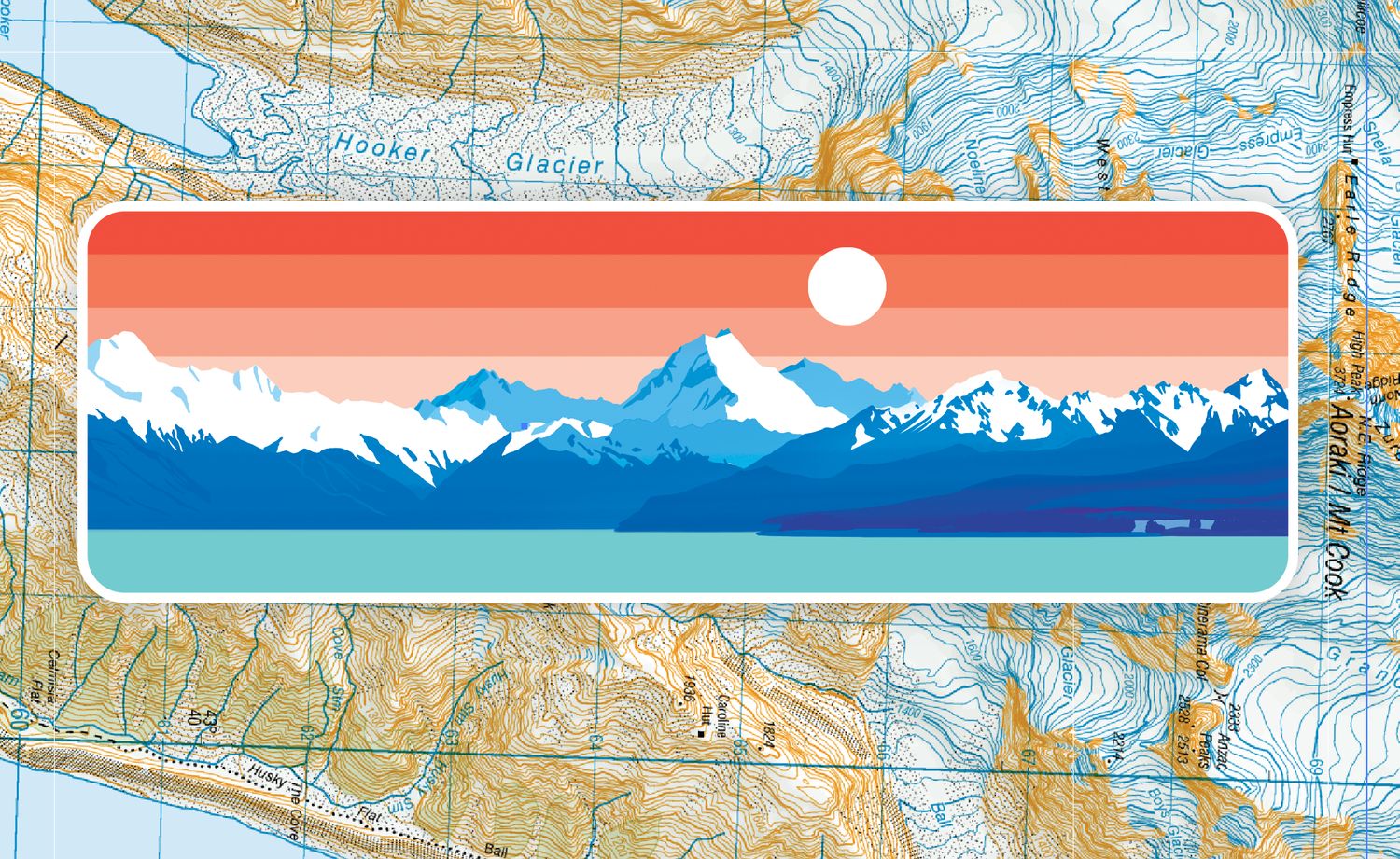 Aoraki Panorama sticker