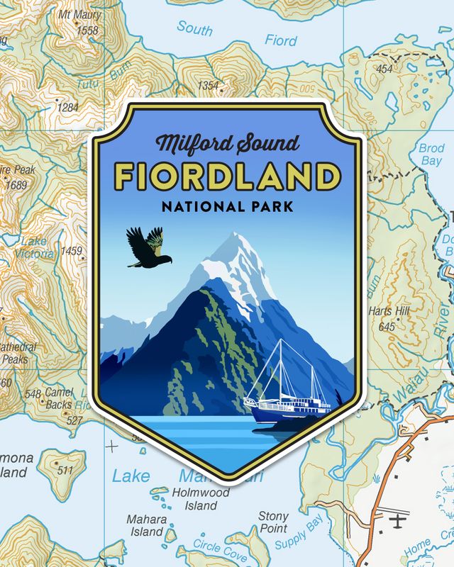 Fiordland Sticker