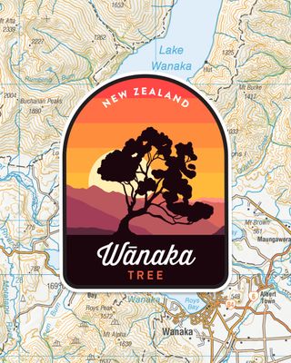 Wanaka Tree sticker
