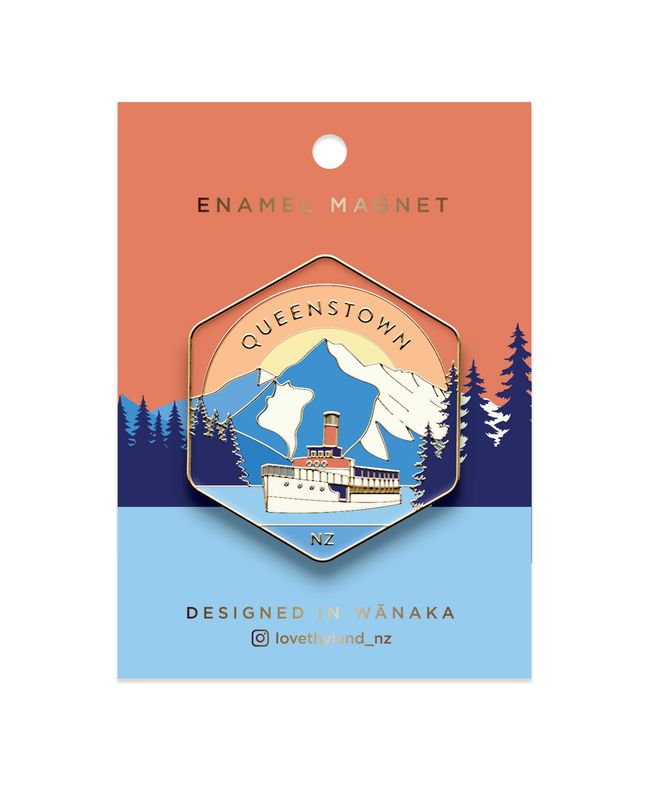 Queenstown Enamel Magnet