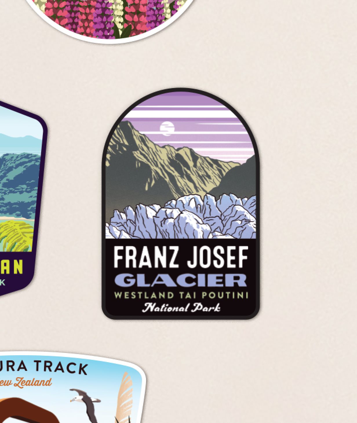 Franz Josef Glacier Printed Magnet