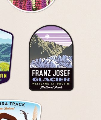 Franz Josef Glacier Printed Magnet
