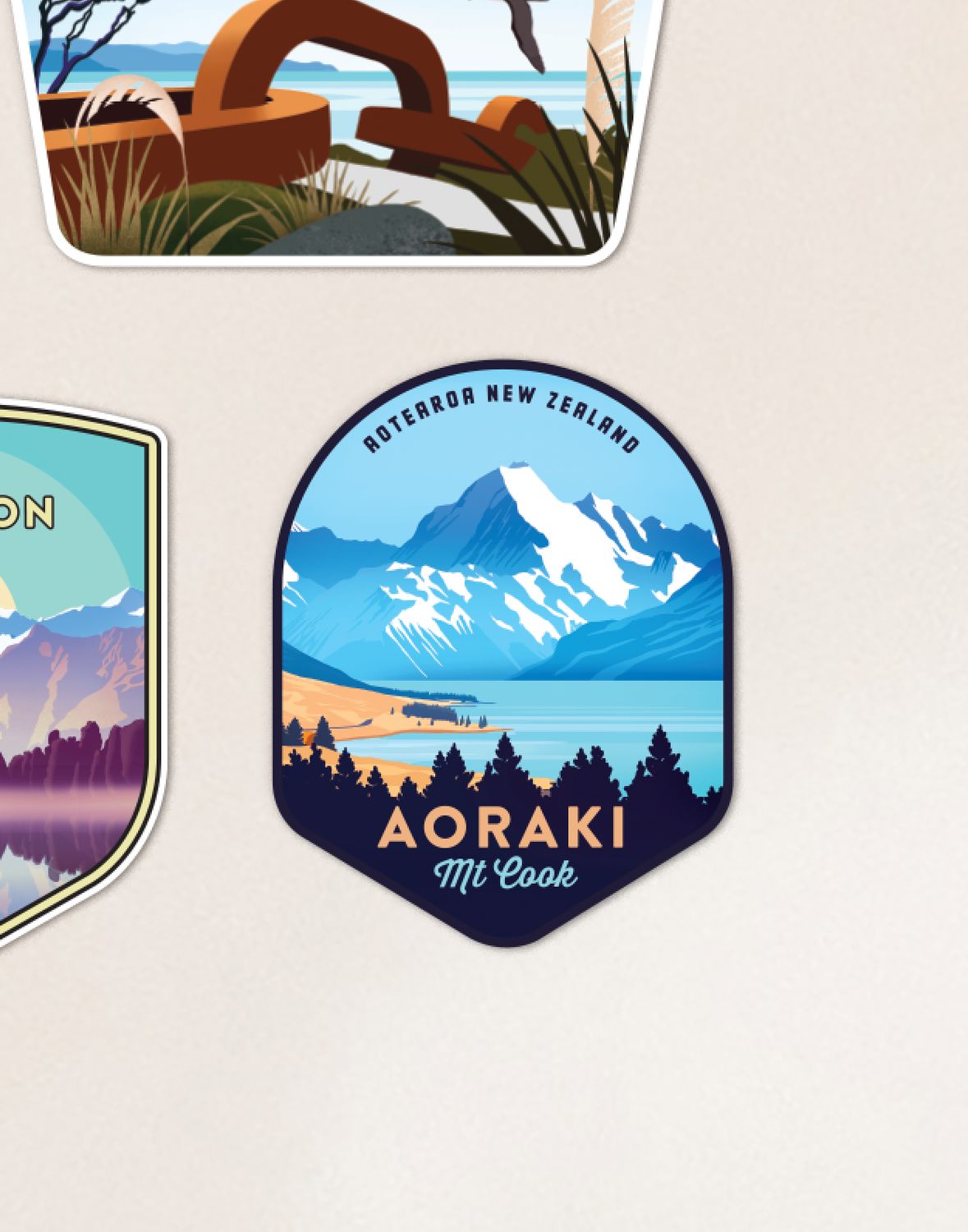 Aoraki Mt Cook printed magnet