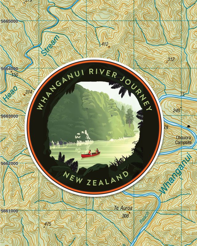 Whanganui River Journey Sticker
