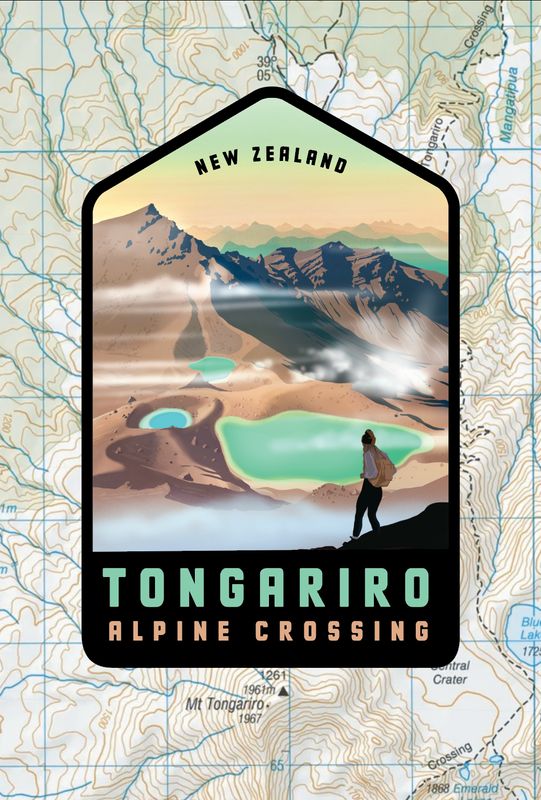 Tongariro Alpine Crossing Sticker