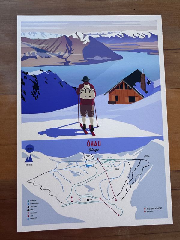 Ohau ski map (second)