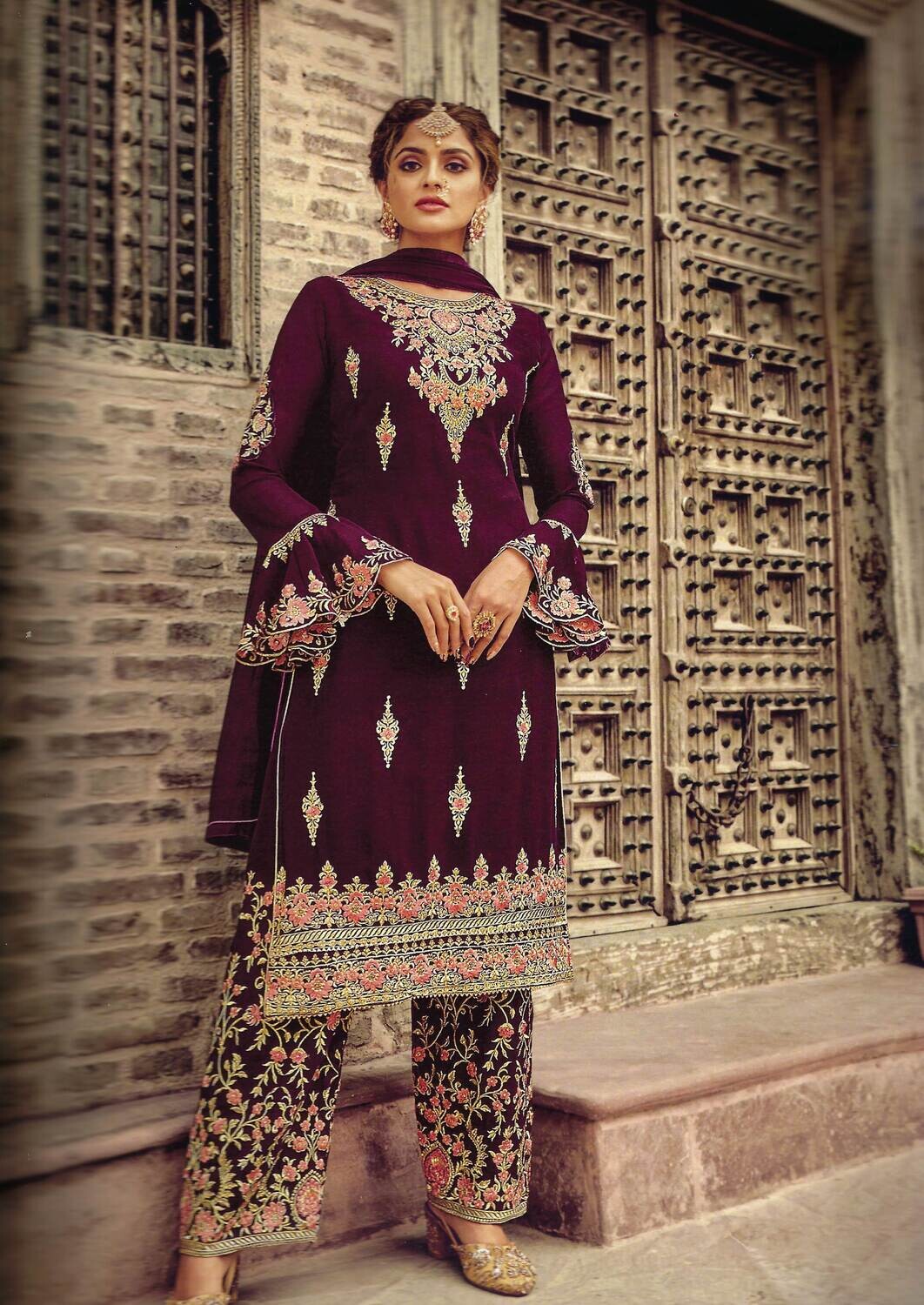 Indian Designer Dress Purple