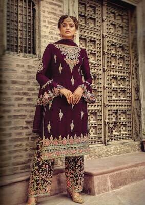Indian Designer Dress Purple