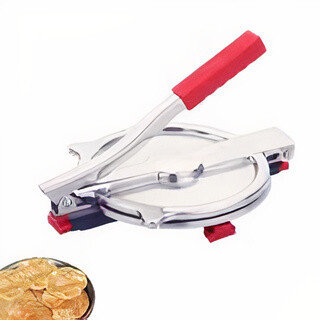 Manual Stainless Steel Puri Press Machine/Maker with Handle (6 inch)