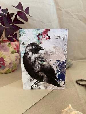Jackdaw Greetings Card