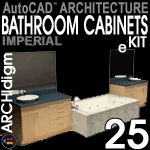 Bathroom Cabinets 25.1 eKit for AutoCAD Architecture