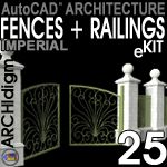 Fences + Railings 25.1 eKit for AutoCAD Architecture