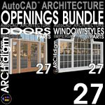 Openings Bundle 27.0  (Doors and Window Styles)