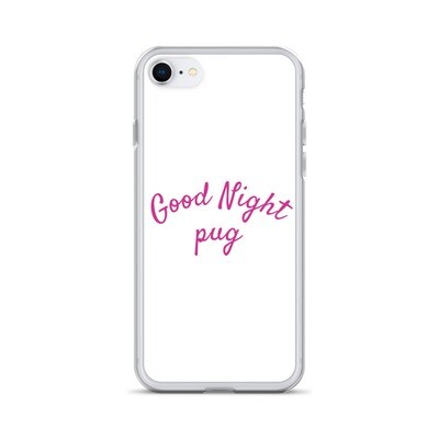 iPhone Case Good Night pug