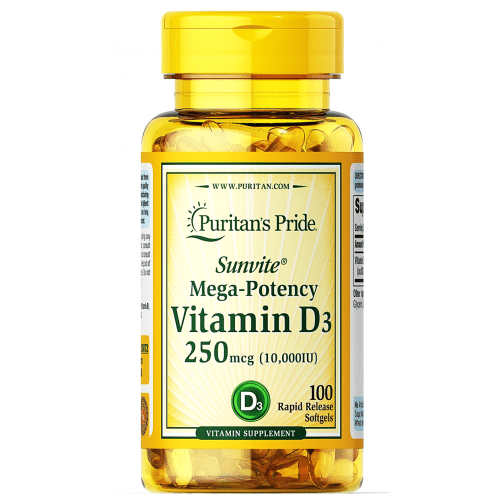 Vitamin D3 فيتامين د٣ ١٠٠٠٠وحدة ١٠٠ كبسولة
