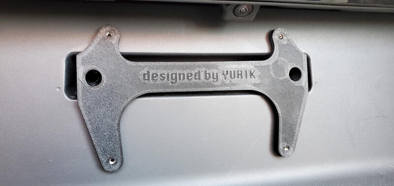 VW iD.4 No-drilling Rear Plate Mount