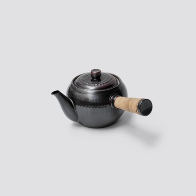 純銅 槌目紋茶壺