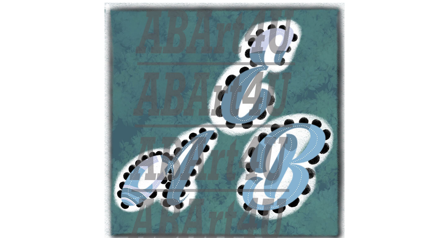 Polka dot Initials